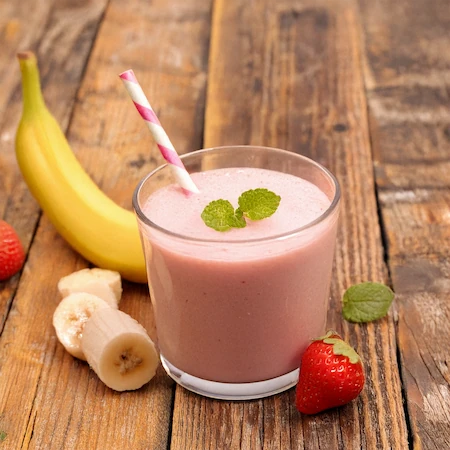 Strawberry banana smoothie